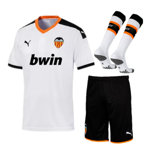 No stock Valencia CF Home Kids football Kit soccer Jersey shirt 2019/2020