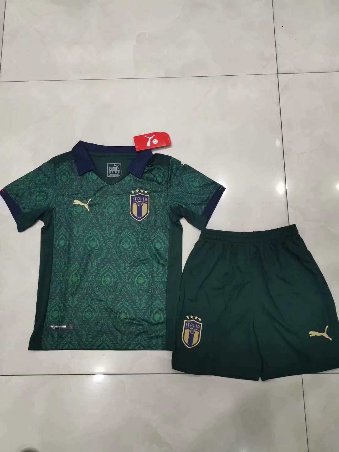 No stock Italy Third away kids kit 2020 European Cup Football jersey