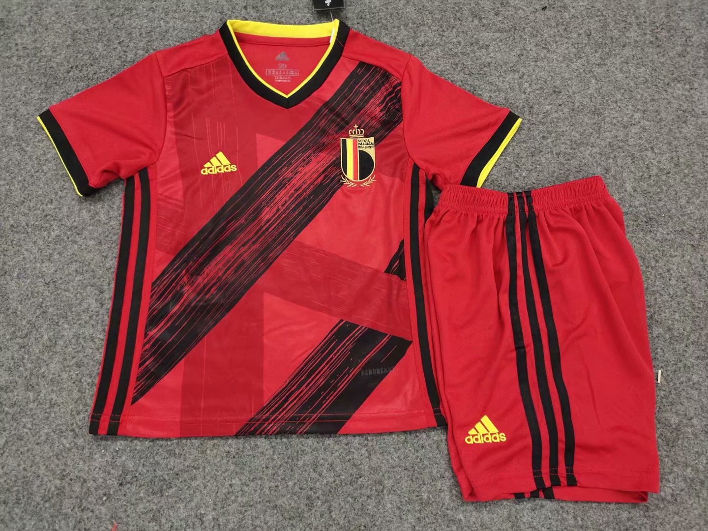 No stock Belgium Home kids kit 2020 Football jersey