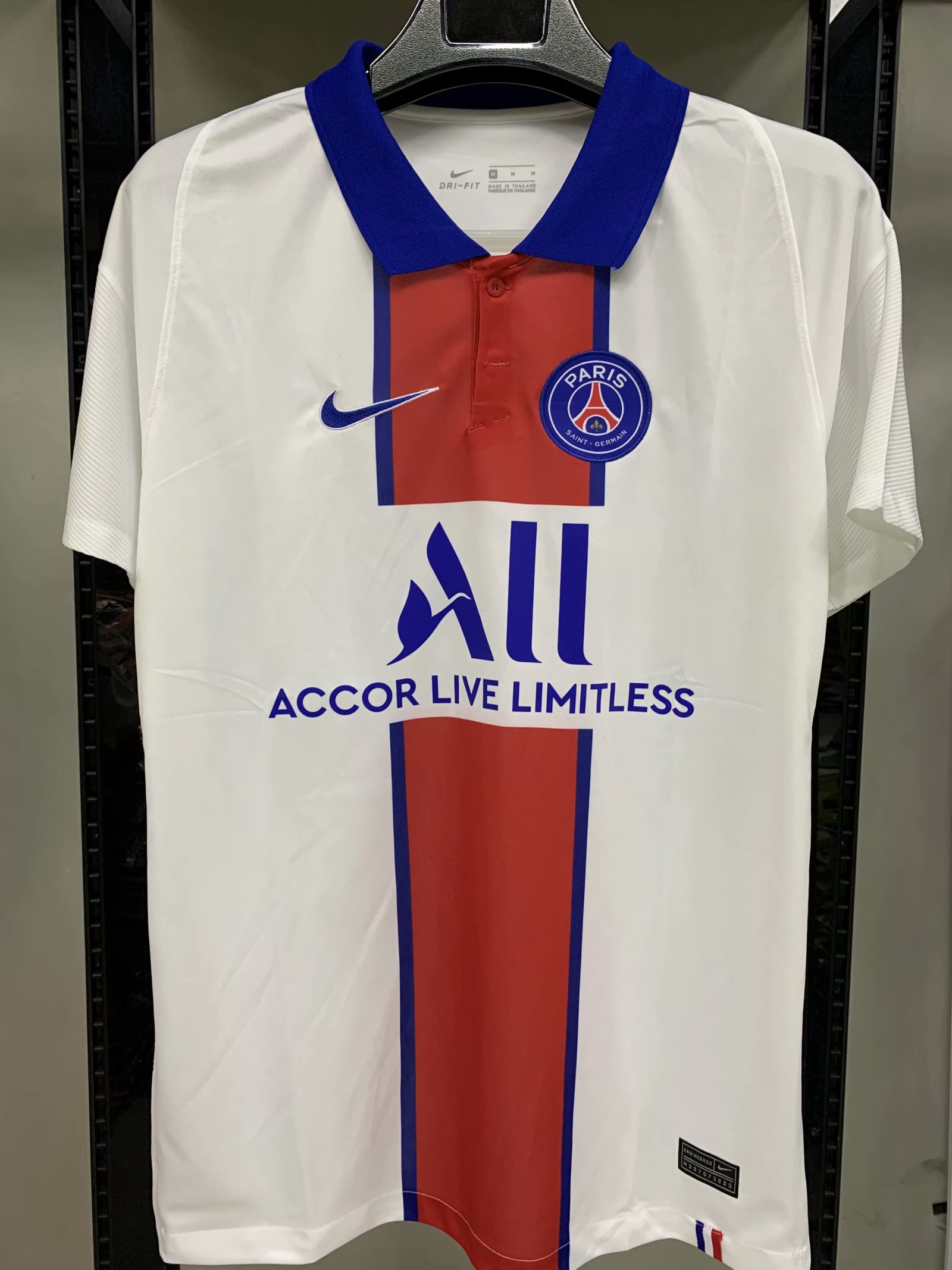 No stock Paris Saint-Germain AWAY soccer jersey 2020/2021 Psg Football Shirt