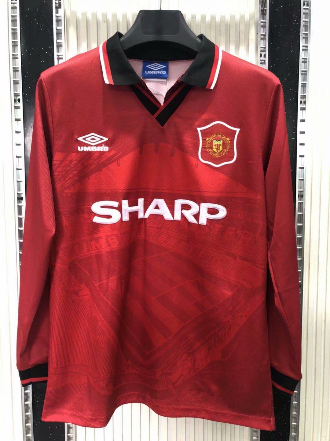 1994-1996 Manchester United home Retro Long sleeves