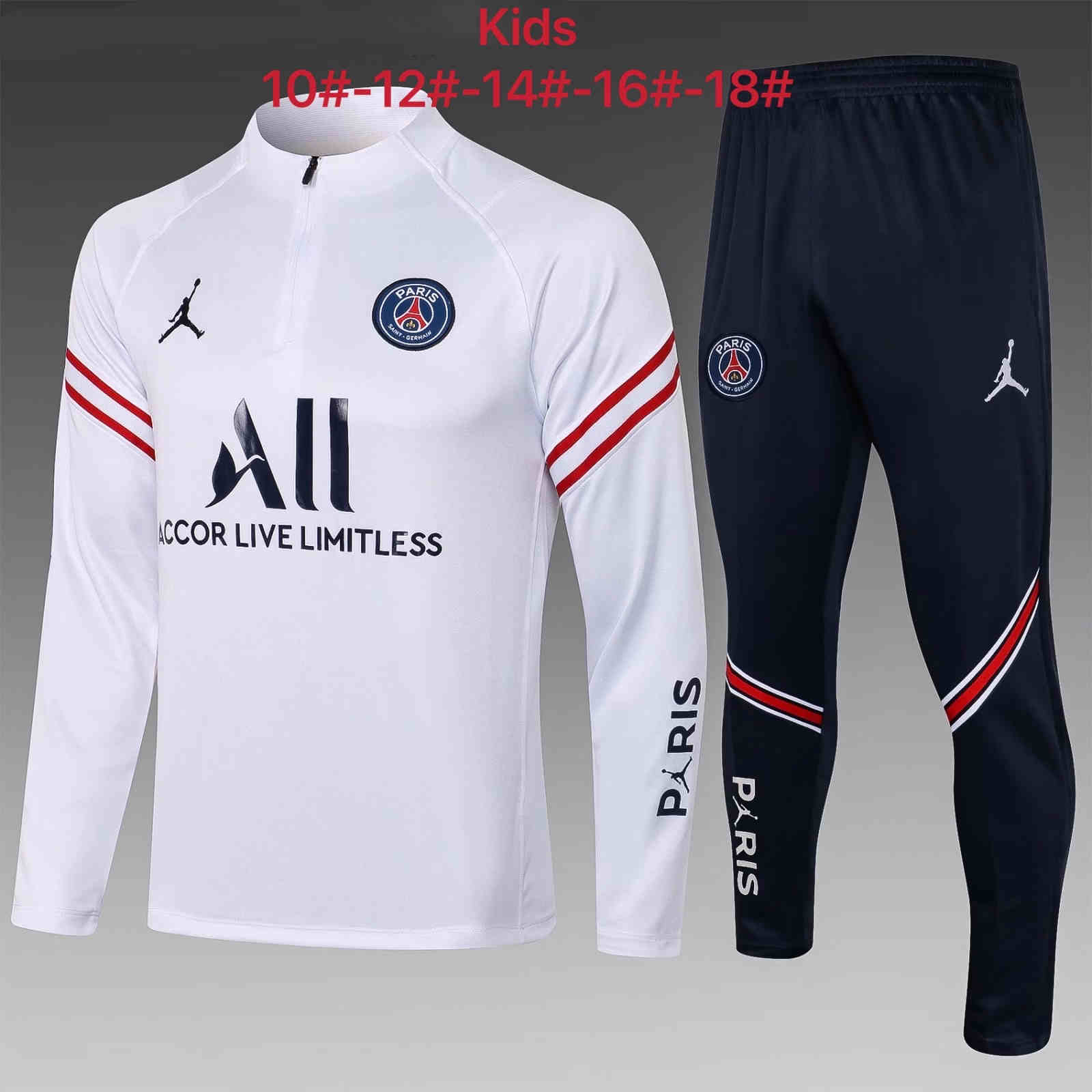 2021-2022 Paris Saint Germain kids suit training PSG