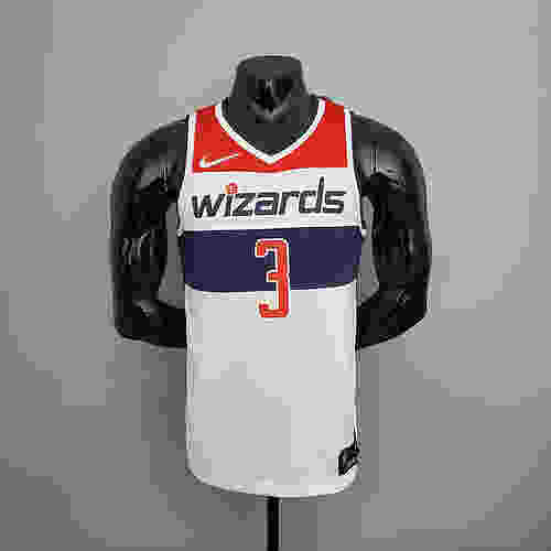 75th Anniversary beal#3 Wizards Black Red White NBA Jersey S-XXL(24A1)