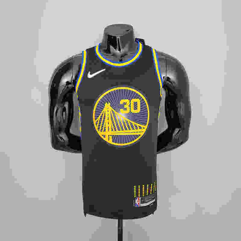 75th Anniversary Curry #2974 Warriors Black NBA Jersey S-XXL(B67D)