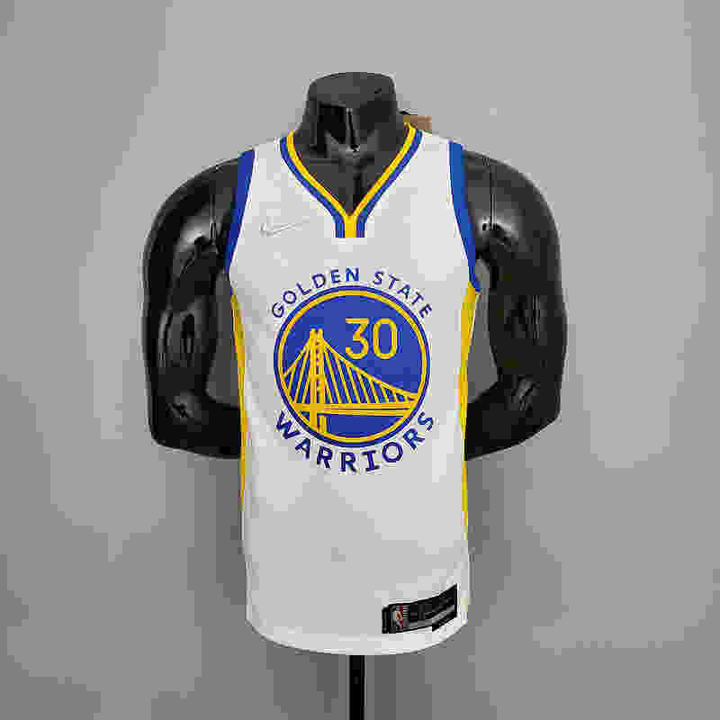 75th Anniversary Curry#2974 Warriors White NBA Jersey S-XXL(63B9)