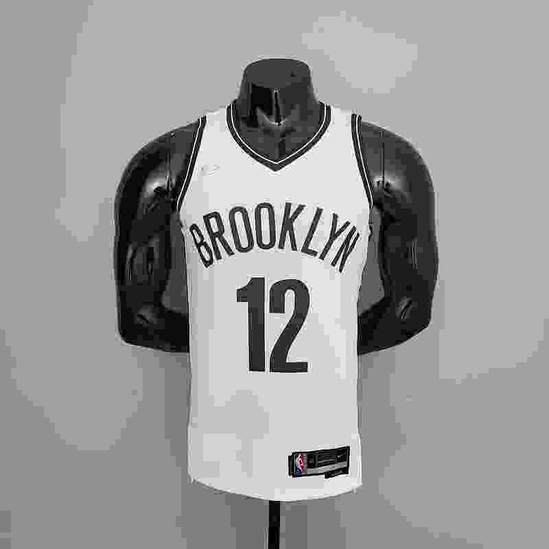 75th Anniversary Harris #12 Nets White NBA Jersey S-XXL(8DAA)