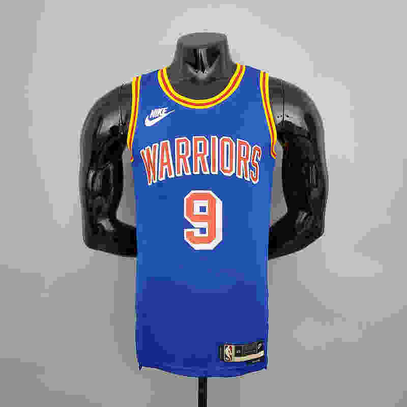 75th Anniversary Iguodala #9 Warriors Retro Edition Blue NBA Jersey S-XXL(5EFC)