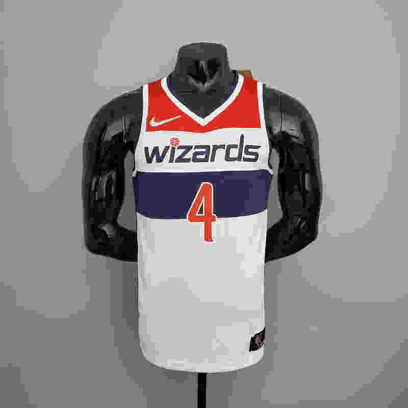 75th Anniversary wesbrook#4 Wizards Black Red White NBA Jersey S-XXL(8370)