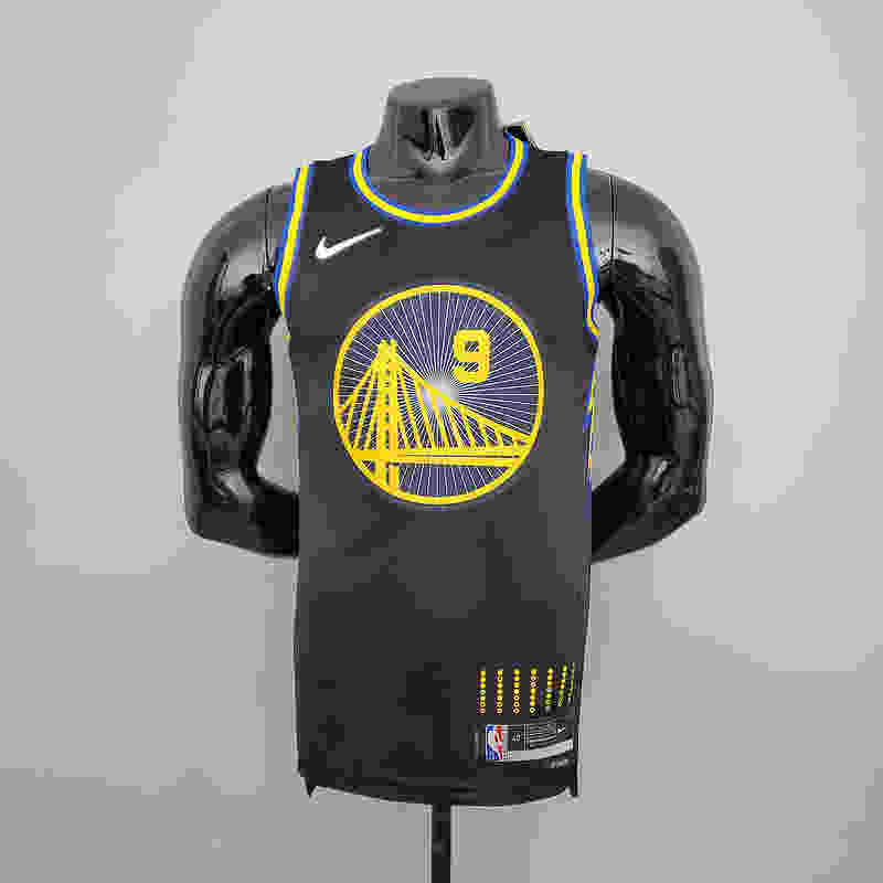 2022 75th Anniversary Iguodala #9 Warriors City Edition Black NBA Jersey S-XXL(32C6)