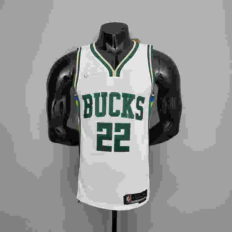 2022 Middleton #22 Bucks White NBA Jersey S-XXL