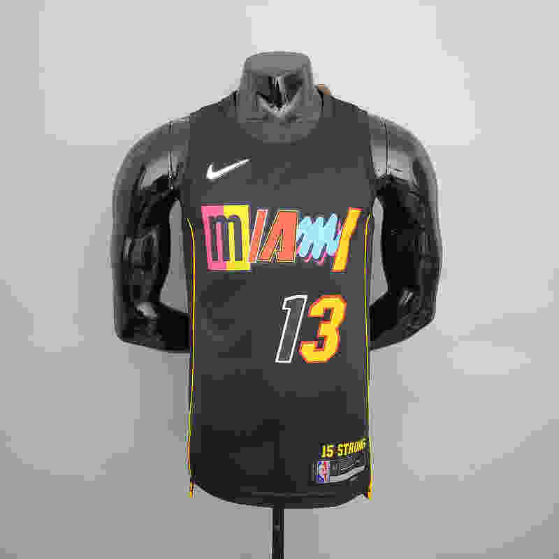 2022 Season Adebay #13 Heat City Edition Black NBA Jersey S-XXL