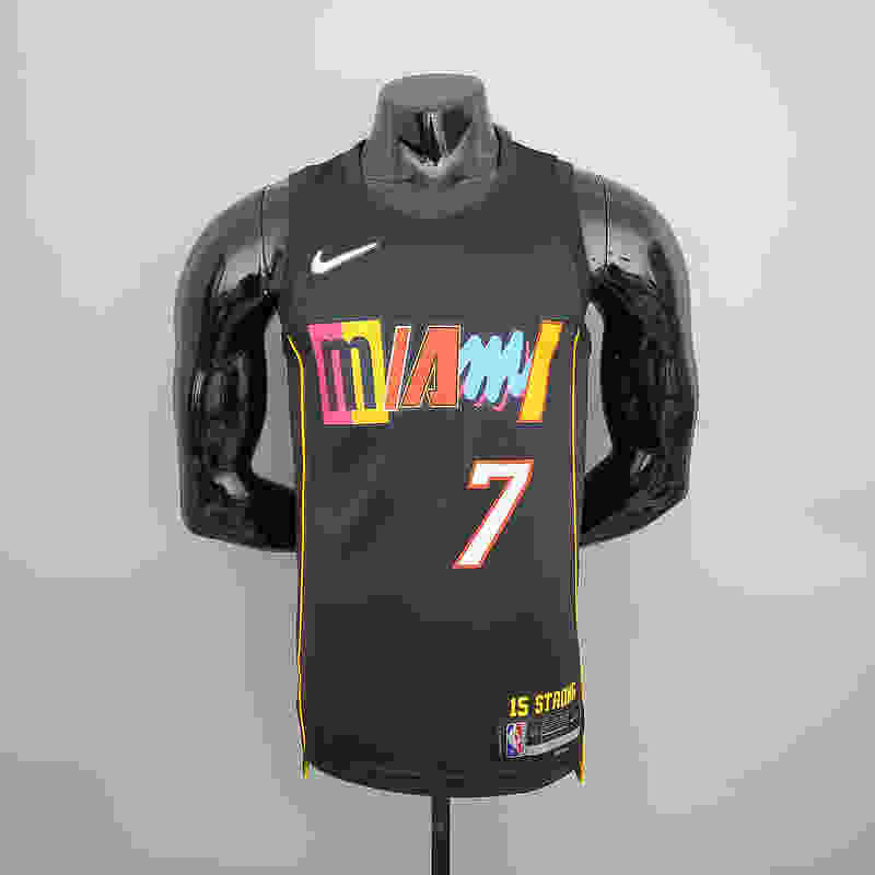 2022 season Lowry #7 Heat City Edition Black NBA Jersey S-XXL