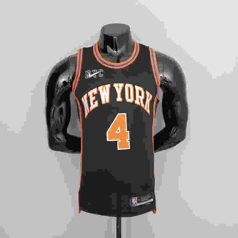 2022 Season Rose#4 Knicks Urban Edition Black NBA Jersey S-XXL