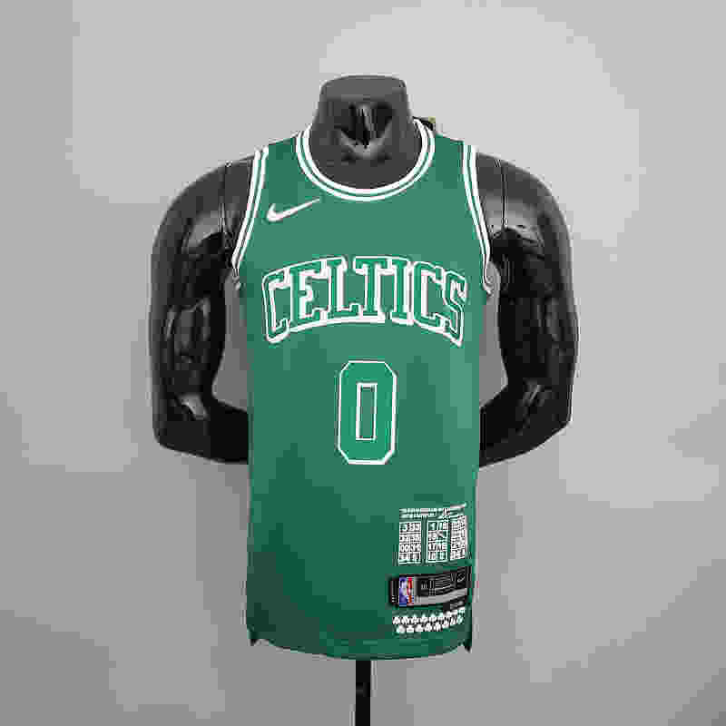 2022 season Tatum #0 Teltes City Edition Green NBA Jersey S-XXL