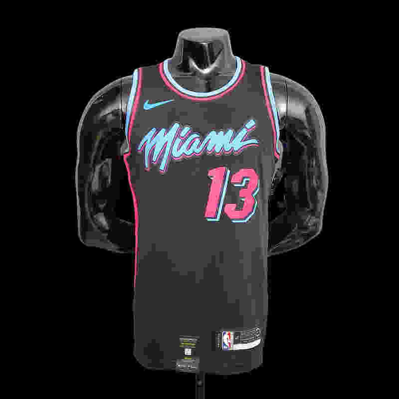 ADEBAYO#13 Miami Heat V-neck black NBA jersey Size︰XS-XXL Nike connect recogniti