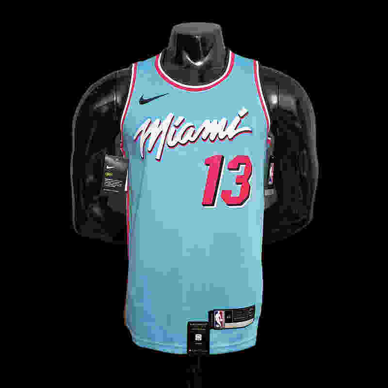 ADEBAYO#13 Miami Heat V-neck blue NBA jersey Size︰XS-XXL Nike connect recognitio