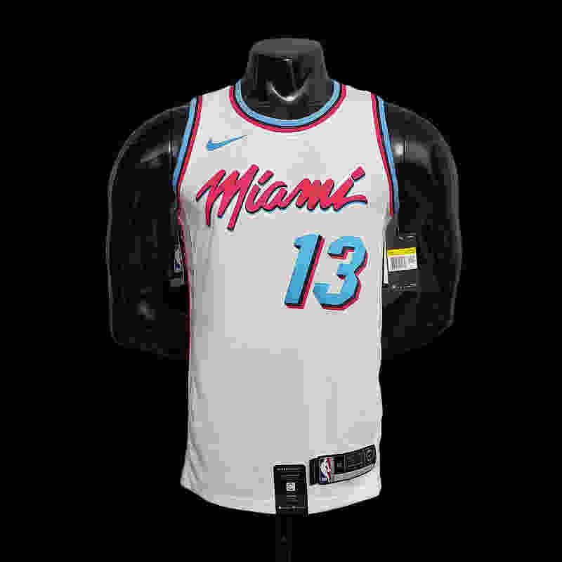 ADEBAYO#13 Miami Heat V-neck White NBA jersey Size︰S-XXL Nike connect recognitio