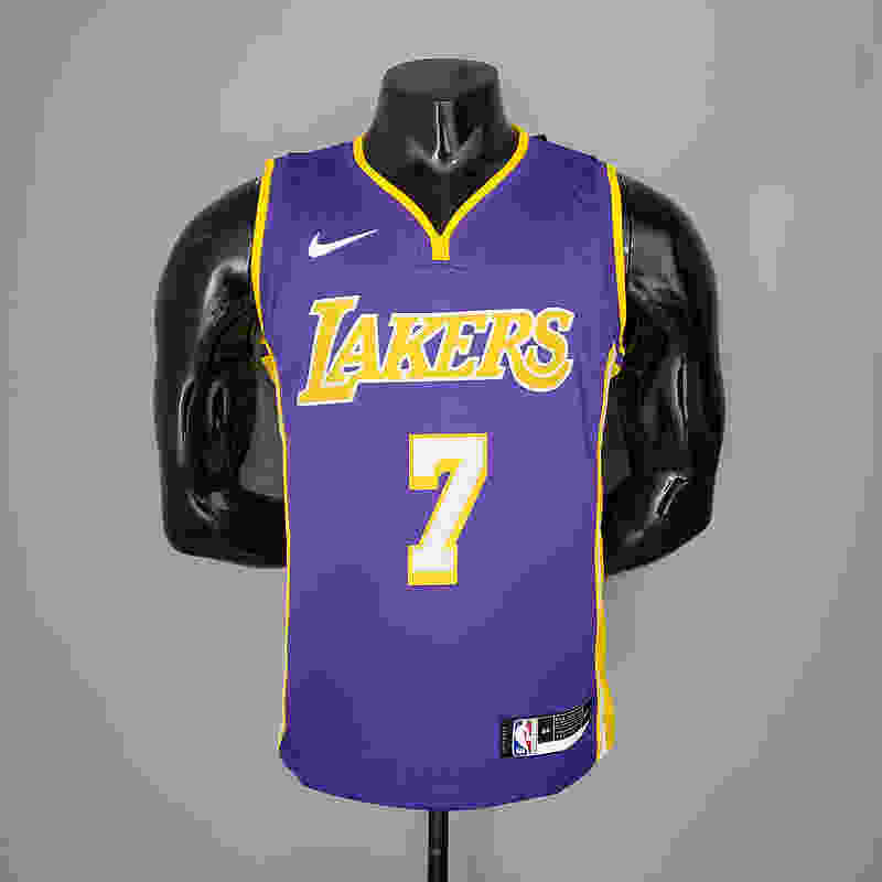 ANTHONY#7 Lakers purple yellow side NBA jersey Size︰S-XXL V