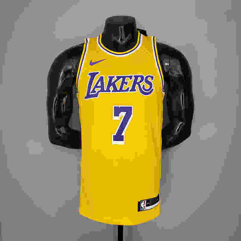 ANTHONY#7 Lakers Round neck yellow NBA jersey Size︰S-XXL