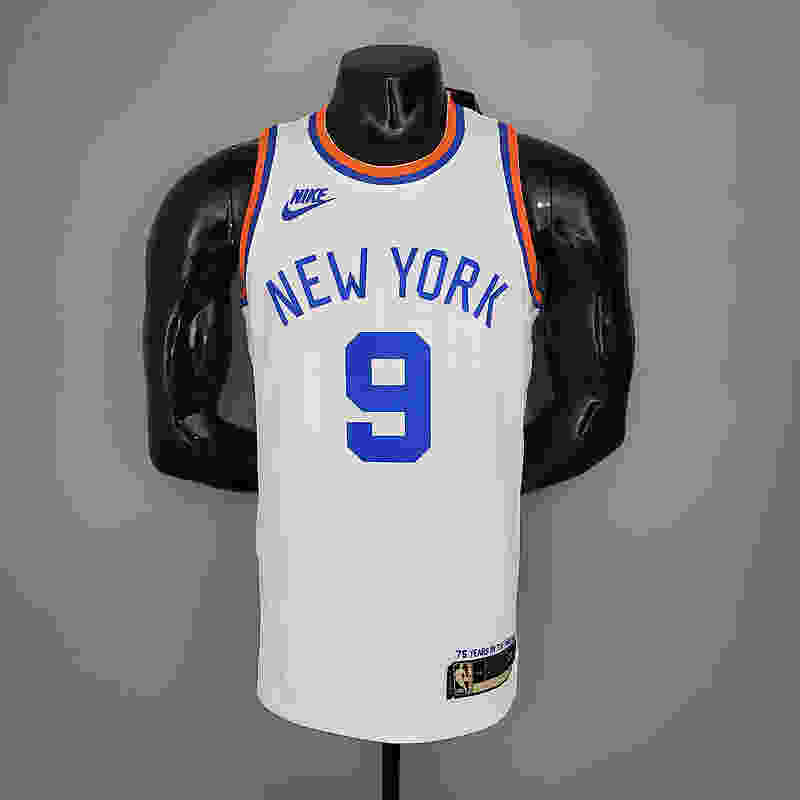 BARRETT#9 75th Anniversary Knicks White NBA Jersey S-XXL