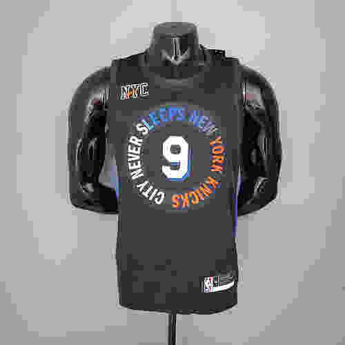 BARRETT#9 Knicks City Edition Black NBA Jersey S-XXL