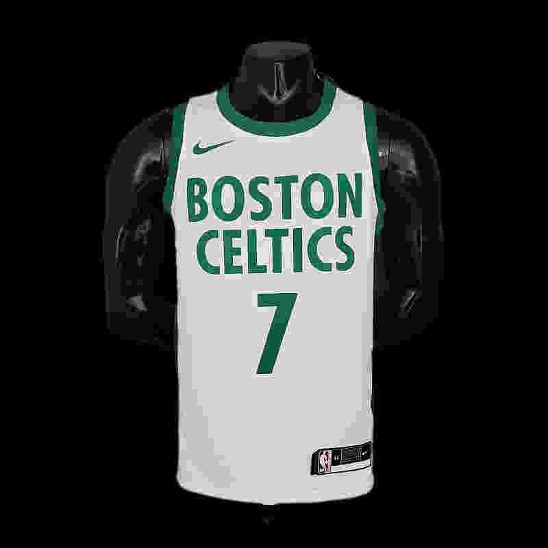 BROWN#7 Celtics White City Edition NBA jersey Size︰S-XXL