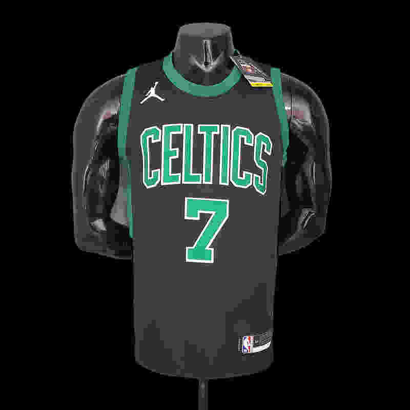 BROWN#7 Celtics White Jordan theme black NBA jersey Size︰S-XXL