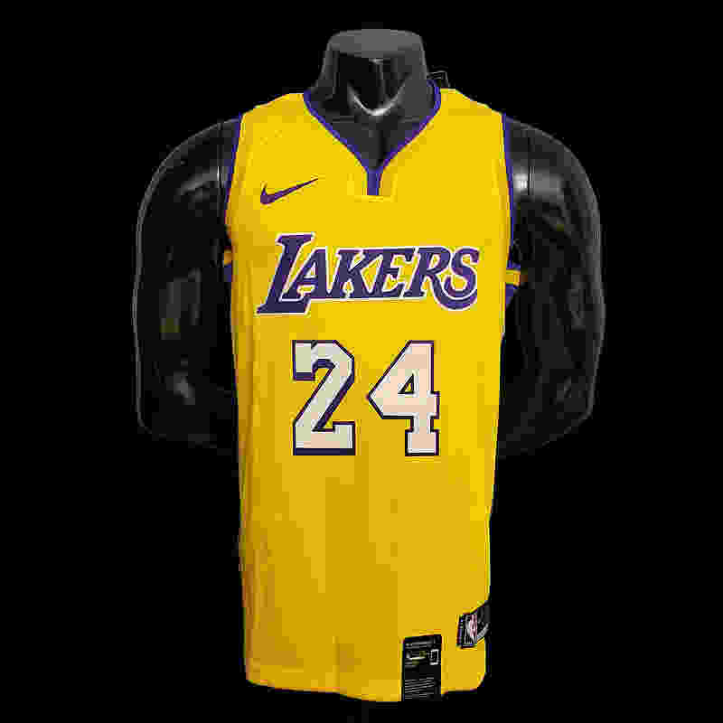 Bryant #24 Lakers yellow NBA jersey SizeXS-XXL Nike connect recognition