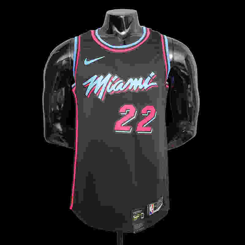 BUTLER #22 Miami Heat black NBA jersey SizeXS-XXL Nike connect recognition