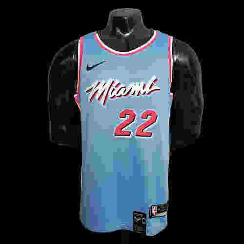 BUTLER #22 Miami Heat blue NBA jersey SizeXS-XXL Nike connect recognition