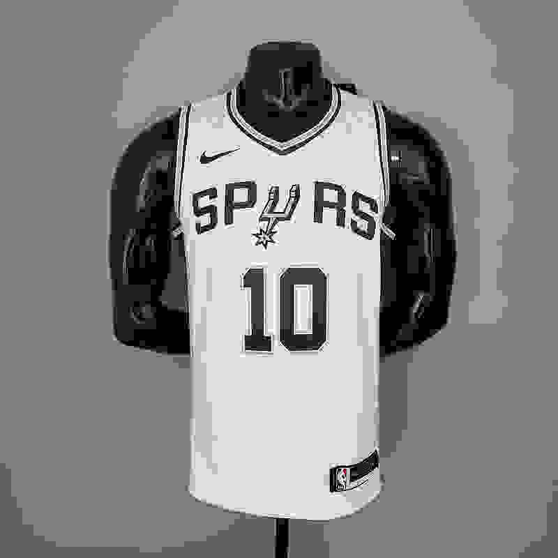 DeROZAN 10 Spurs White NBA Jersey