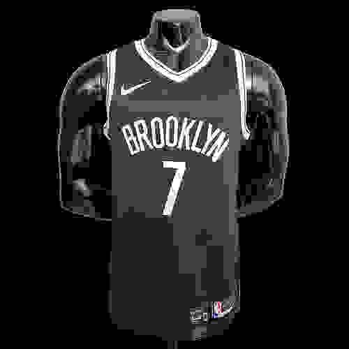 2Durant #7 Brooklyn Nets black NBA jersey SizeXS-XXL Nike connect recognition