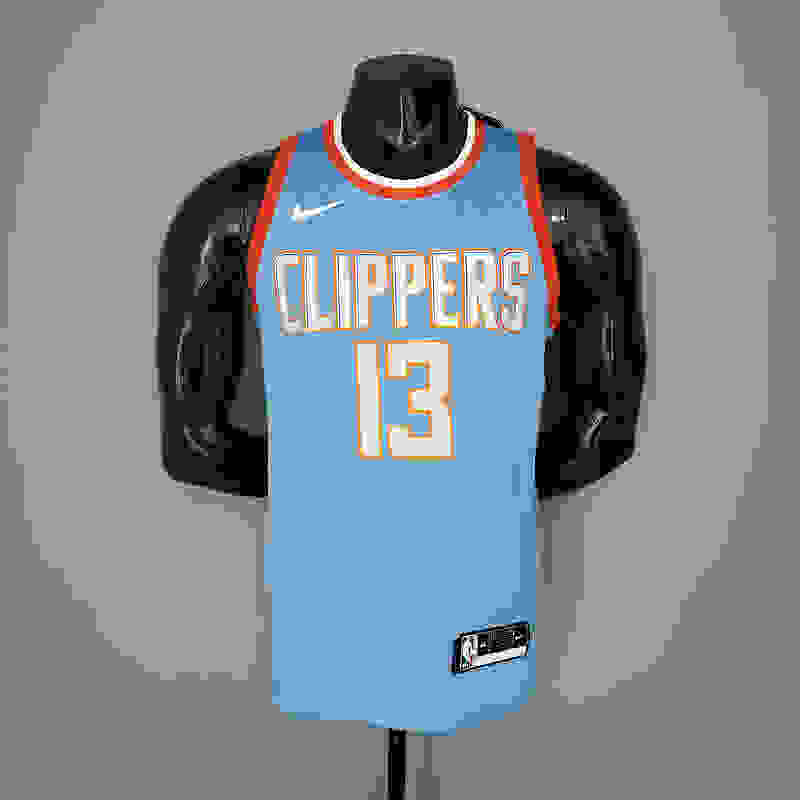 GEORGE#13 Clippers Blue NBA Jersey S-XXL