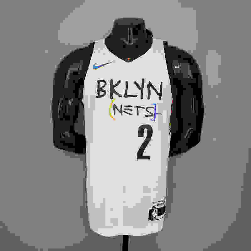 GRIFFIIN#2 Brooklyn Nets graffiti white NBA jersey S-XL