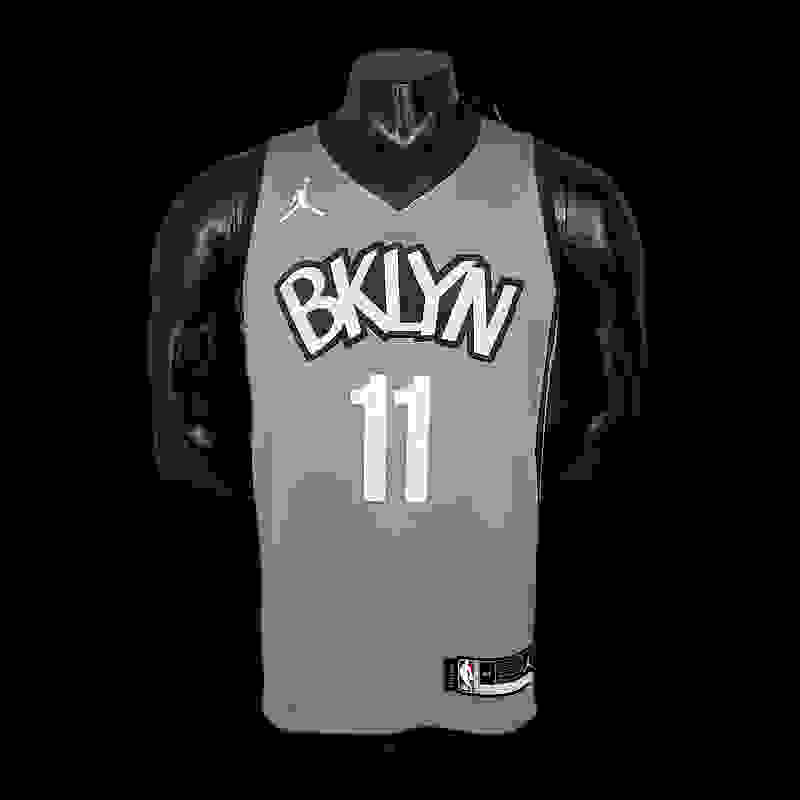 Irving #11 Brooklyn Nets City Edition Gray NBA Jersey Size︰ S-XXL