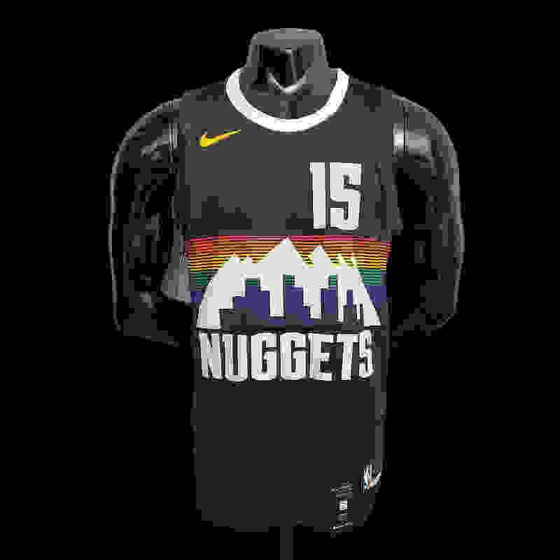 JDKIC#15 Nuggets City Edition Black jersey Size︰ XS-XXL Nike connect recognition