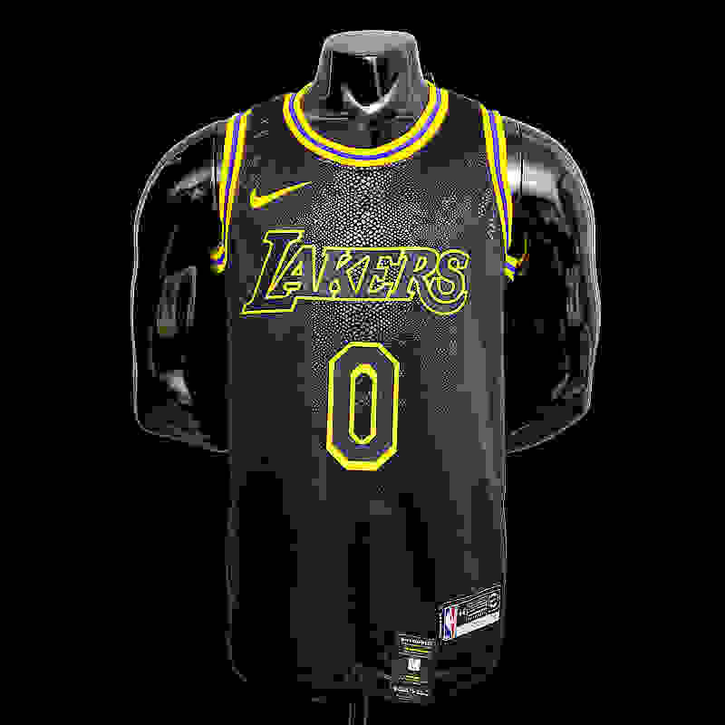 KUZMA #0 Lakers black NBA jersey SizeXS-XXL Nike connect recognition