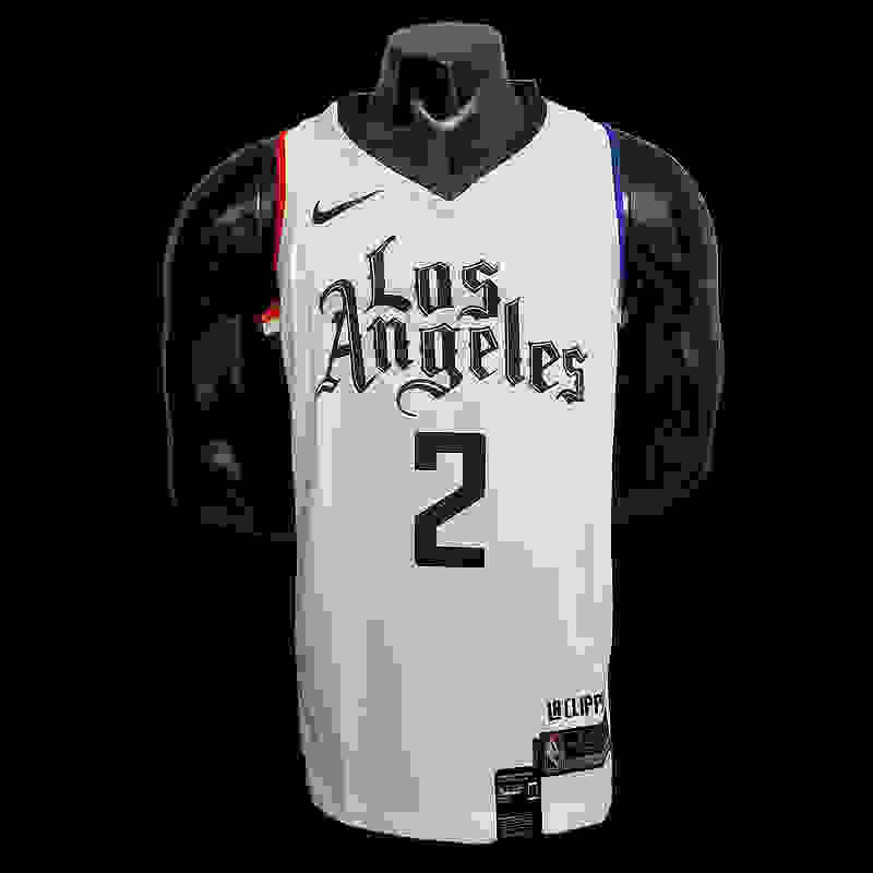 LEONAR0#2 Los Angeles Clippers white NBA jersey SizeXS-XXL Nike connect recognit...