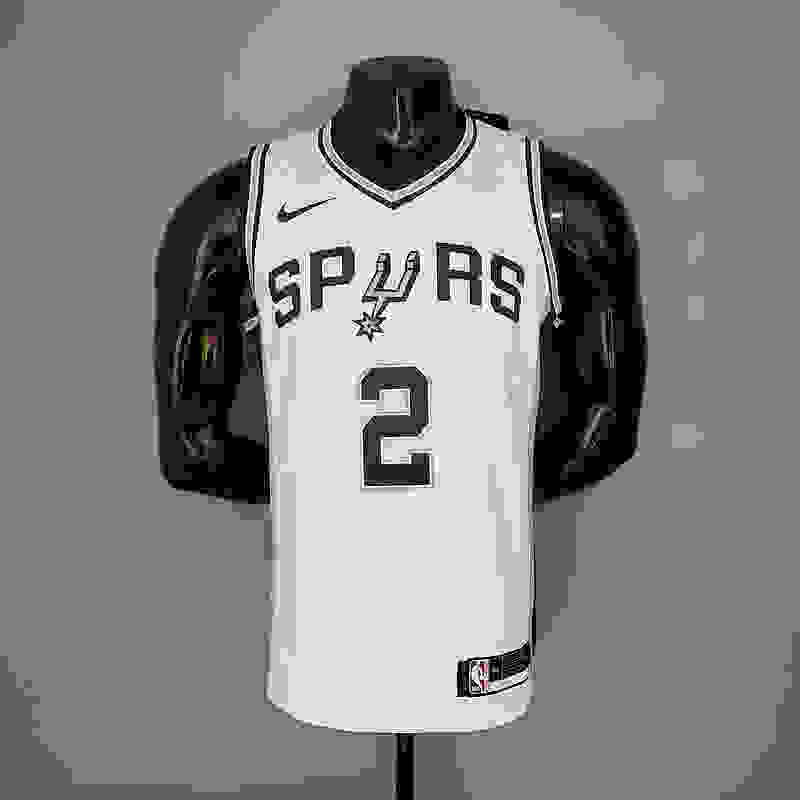 LEONARD#2 Spurs White NBA Jersey S-XXL