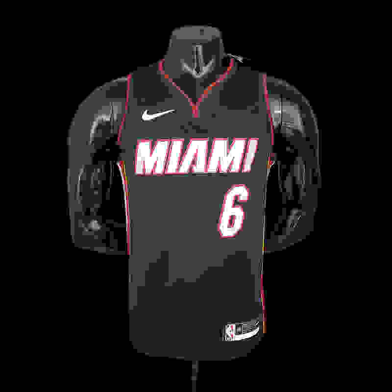 Miami Heat ADEBAYO 13 Black NBA JerseyMiami Heat JAMES#6 Black NBA Jersey S-2XL