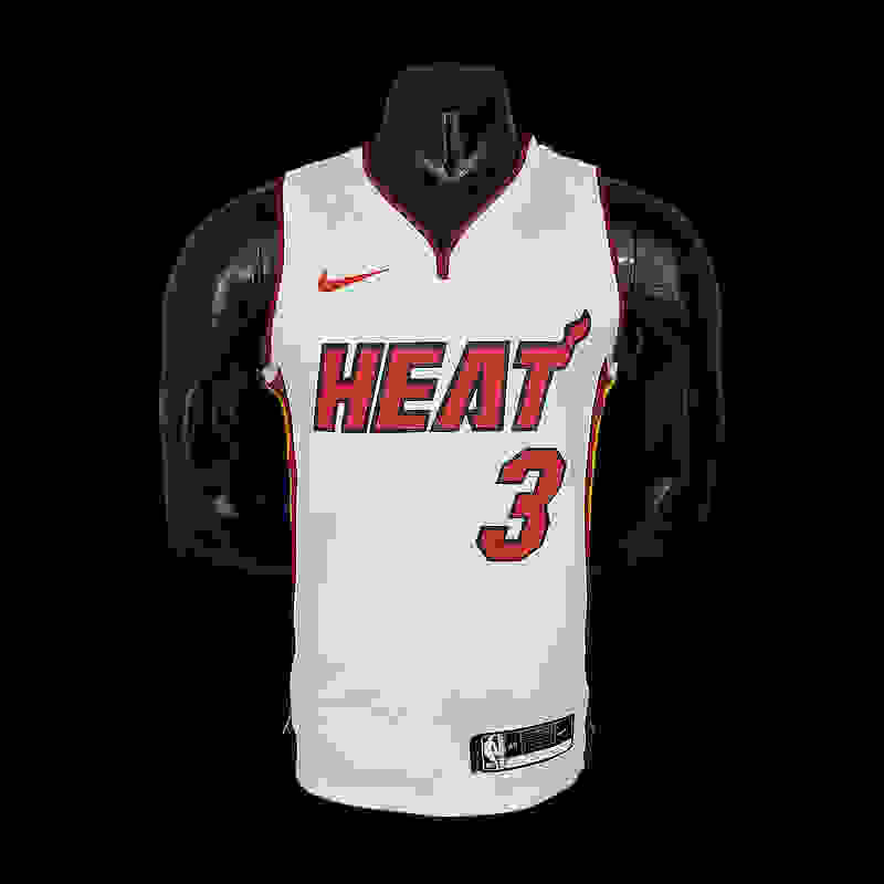 Miami Heat WADE#3 white NBA Jersey S-2XL