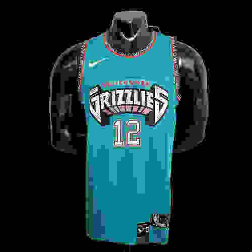 Morant #12 Memphis Grizzlies green NBA jersey SizeXS-XXL Nike connect recognitio...(5C16)