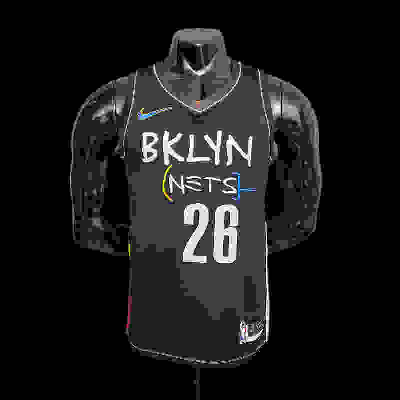 New Brooklyn Nets DINWDDIE#26 City Edition Black S-XXL(B6CF)