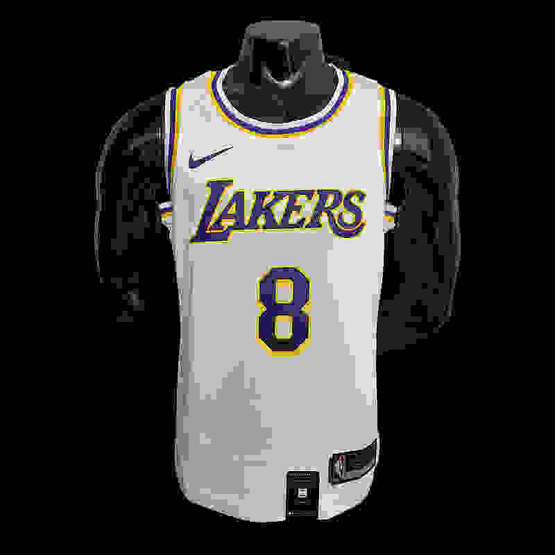 New Bryant #8 Lakers Round neck white NBA jersey SizeXS-XXL Nike connect recogni...(2A87)