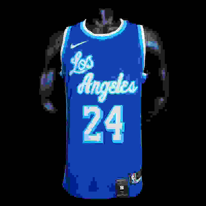 New Bryant #24 Lakers Blue NBA jersey Size︰XS-XXL Nike connect recognition(2623)