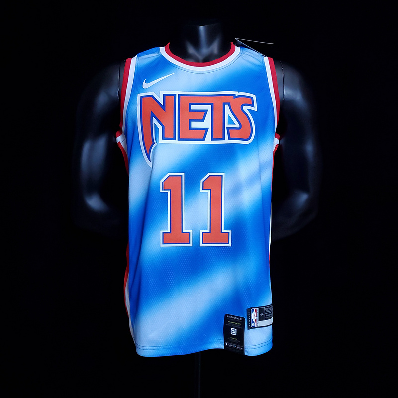 New Irving #11 Brooklyn Nets Gradient blue NBA jersey SizeXS-XXL Nike connect re...(1122)