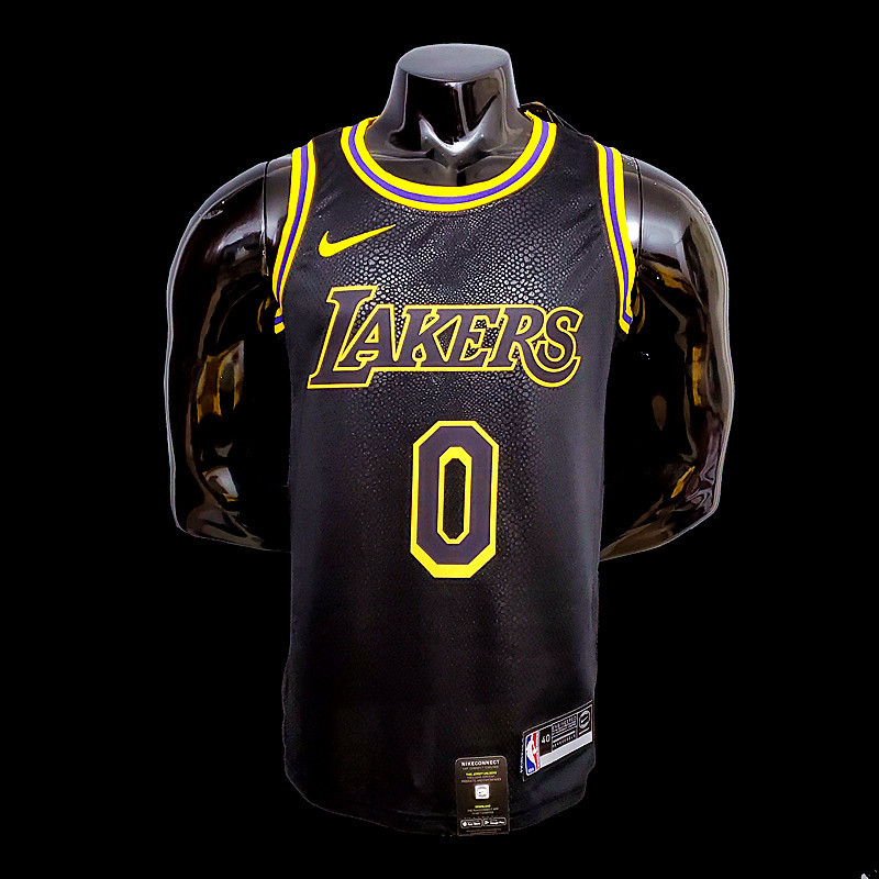 New KUZMA #0 Lakers black NBA jersey SizeXS-XXL Nike connect recognition