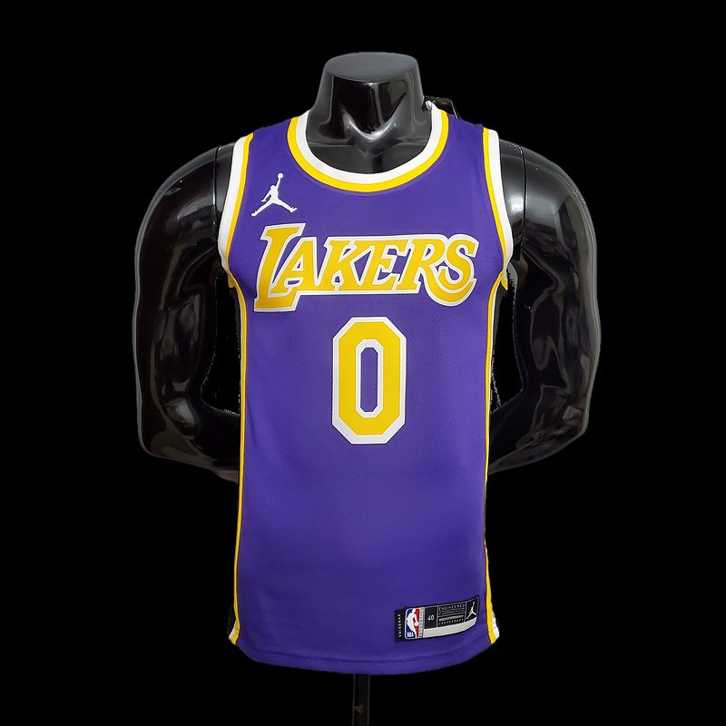 New Lakers Jordan KUZMA #0 theme purple round neck S-XXL