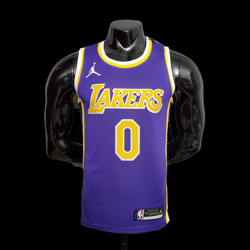 New Lakers Jordan Young #0 Theme Purple Round Neck S-XXL(