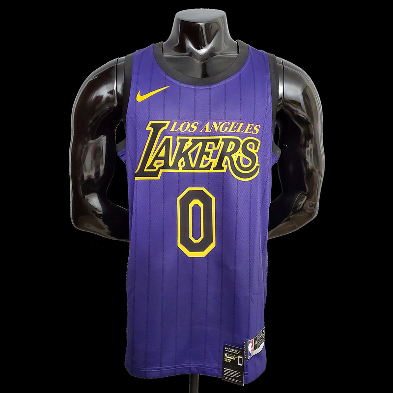 YOUNG #0 Lakers purple City version NBA jersey SizeXS-XXL Nike connect recogniti